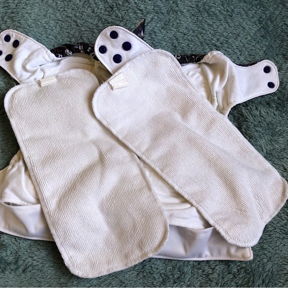 Newborn pocket cloth diaper set